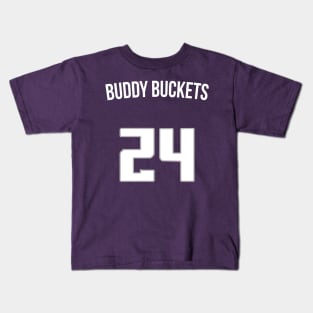 Buddy Hield 'Buddy Buckets' Nickname Jersey - Sacremento Kings Kids T-Shirt